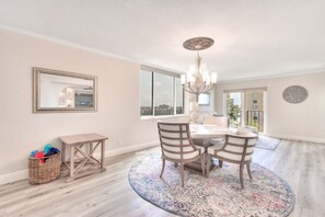 Open and airy dining room