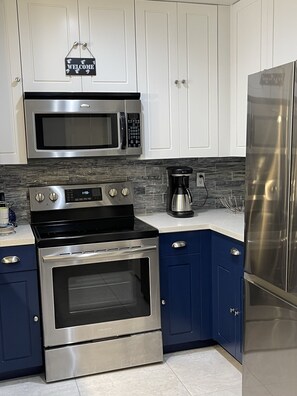 Renovated kitchen with brand new appliances 