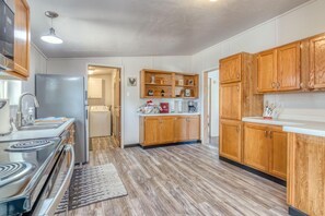 Well appointed kitchen with tons of room