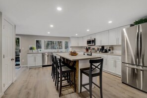 A fully stocked kitchen