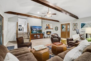 The Cabin is a warm and comfy home with all the amenities.