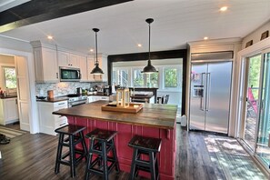 Beautiful kitchen with large island 