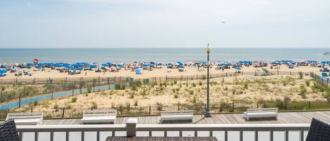 Beach view from balcony