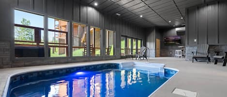 Private indoor heated pool