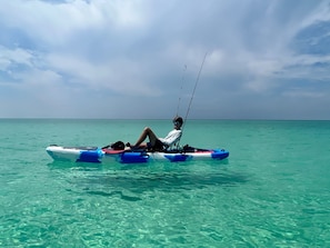 Three brand new kayaks waiting for you!