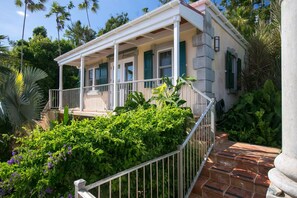 Steps to Cottage Bedroom