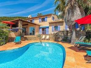 Bleu, Piscine, Recours, Mobilier De Jardin, Eco Hôtel, Loisir, Hacienda, Ombre, Hôtel, Parapluie