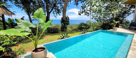 Infinity Pool with spectacular 180°views of the jungle and ocean
