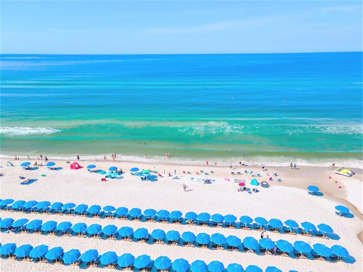 Beach View Fun! Beach, Pool, Firepit, Hot Tub, Closest to Pier Park
