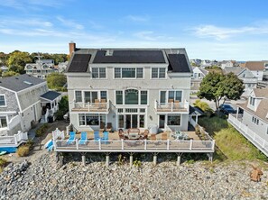 Plenty of deck space to relax and enjoy the harbor view