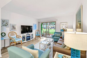 Living  room with courtyard view