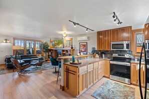 Open Concept | Kitchen, Dining and Living Area
