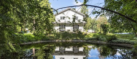 pond by the house