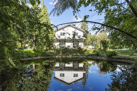 pond by the house