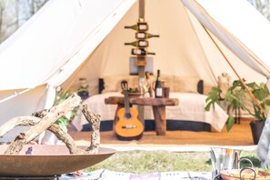 Exterior view of tent