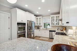 Fully stocked kitchen