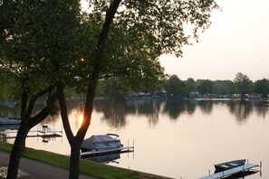 The sunrise over Wall Lake is amazing!