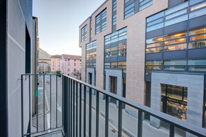 Balcony with city view