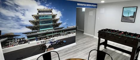 Picture wall lets you feel like you are at the track!