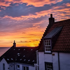 Sunset view from the living room