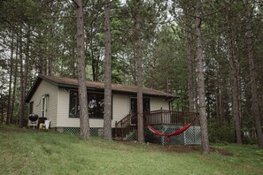 Cabin view from lakeside