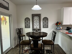 Dining area with 5 chairs