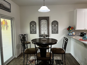 Dining area with 5 chairs