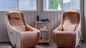 2 massage chairs