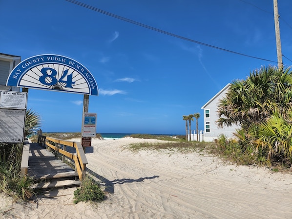 Your beach access, approximately 0.4 miles from the home.