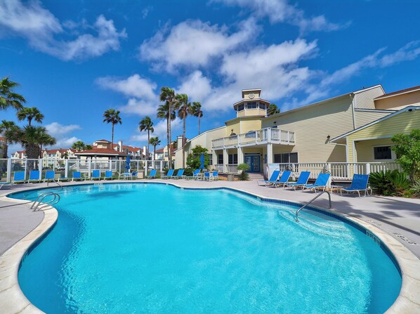 Resort Style HEATED Pool - Come visit and relax.  Toes in the sand!