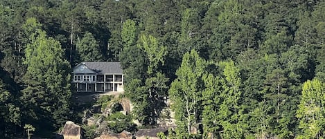 View of house from HWY 225 bridge
