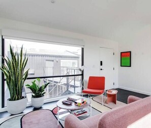 Large picture window brings in abundant natural light