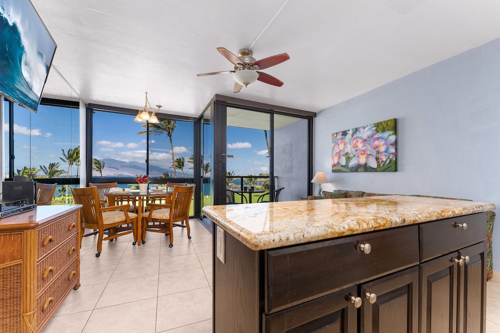 Kihei Surfside unit 308 living room photo