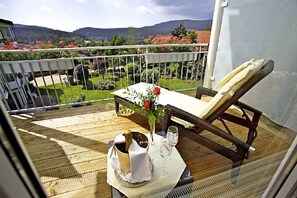 Doppelzimmer Süd, 34 qm, mit DU/WC und Balkon oder Terrasse-Doppelzimmer