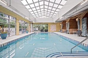 Go for a swim in the resort-style indoor/outdoor pool