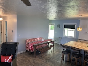 Upstairs/Main living area Kitchen & Dining room table