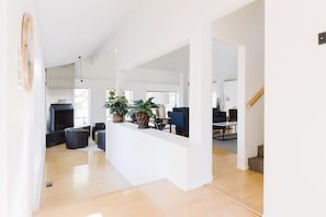 Beautiful entryway to this modern home.