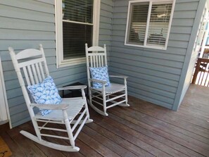 Rocking chairs on porch