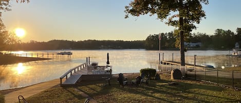 Sunrise Boat House. Sunrise on a crisp fall morning...