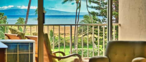 Enjoy Ocean Views from the Living Room and Lanai