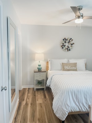The master suite includes a walk in closet and private entrance to the bathroom