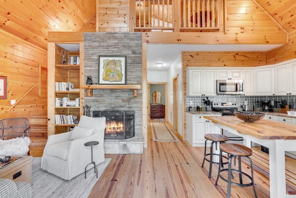 View of primary living room from front door