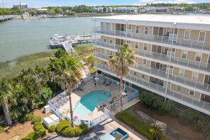 Community pool and dock