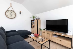 Modern TV in the apartment.