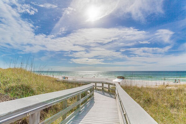 Inlet Dunes #101 | 1-Minute Walk to the Inlet Beach Regional Beach Access | Across the Street!