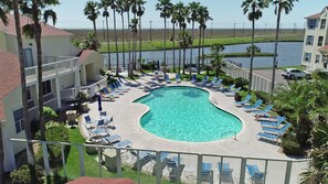 Spacious pool area to enjoy with family and friends