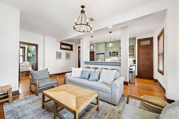 This is the main living room area of the home