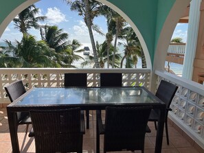 Dining area on the balcony