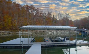 Cleats on the swim platform available for renters