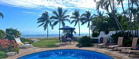 Beach side, private pool